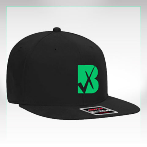 Snapback Hat w/Green Under visor